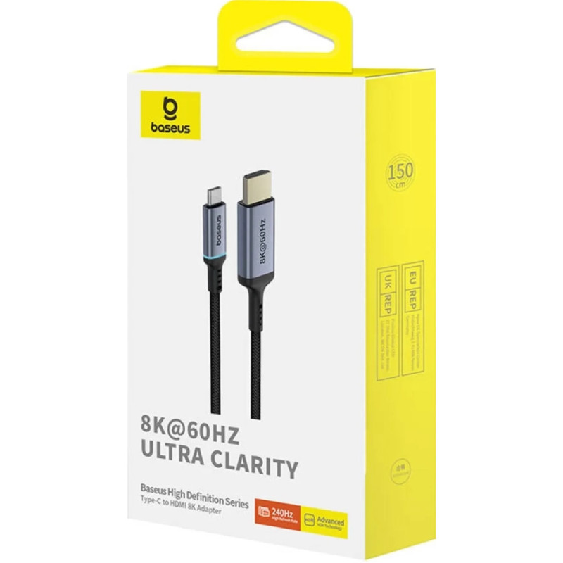 Кабель Baseus High Definition Series Type-C до HDMI Adapter Cable (B0063370G111-00)