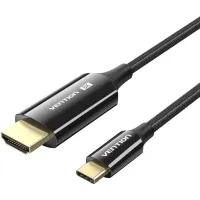 Кабель Vention USB Type-C до HDMI 1.8m Black (CRCBAC)