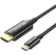 Кабель Vention USB Type-C до HDMI 1.8m Black (CRCBAC)