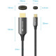 Кабель Vention USB Type-C до HDMI 1.8m Black (CRCBAC)