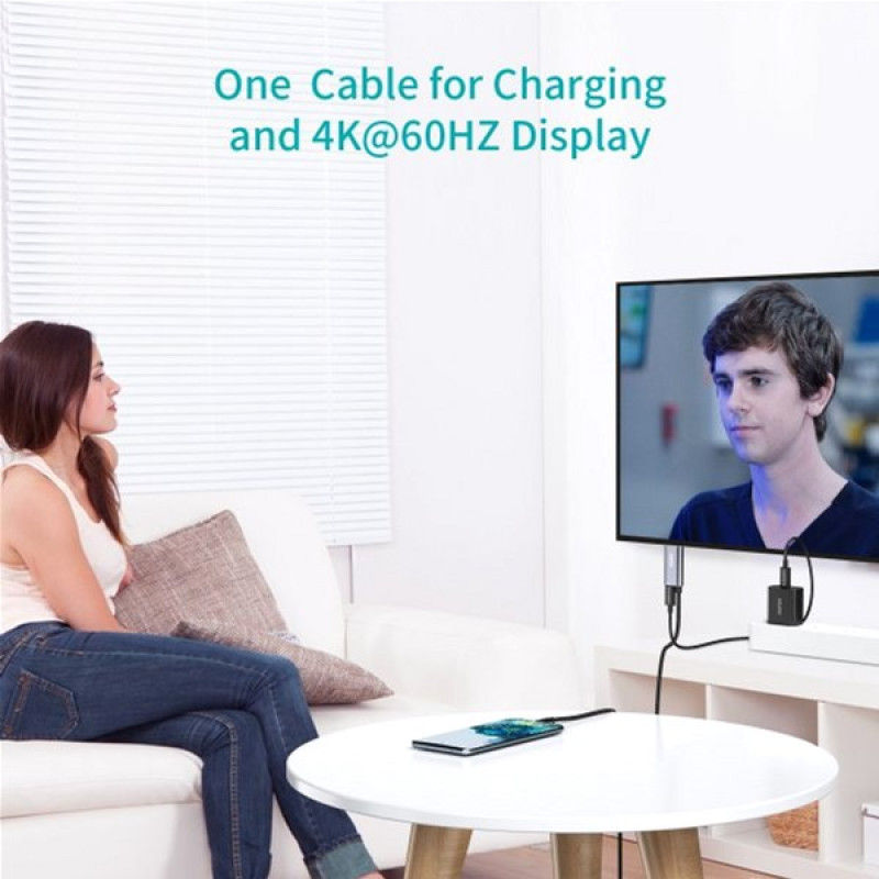 Choetech USB Type-C to HDMI Grey (XCH-M180GY)