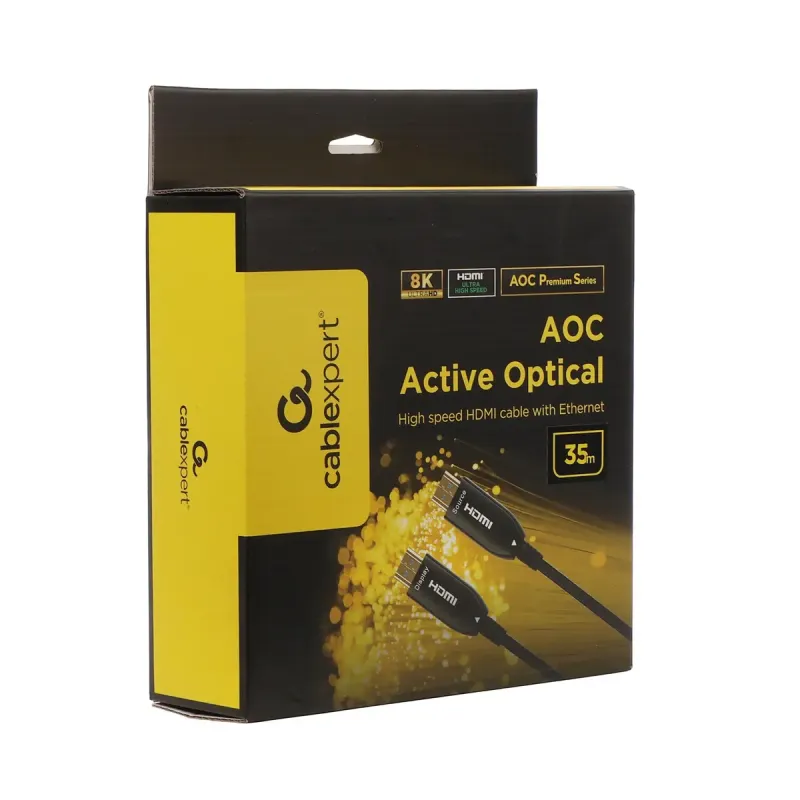 Кабель Cablexpert HDMI - HDMI V 2.1 (M/M), 35 м, Black (CCBP-HDMI8K-AOC-35M-EU)