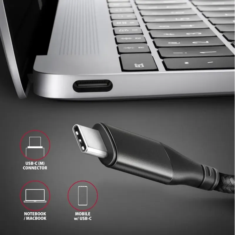 Кабель AXAGON USB Type-C to HDMI 1.8m (RVC-HI2MC)