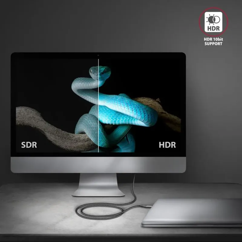 Кабель AXAGON USB Type-C to HDMI 1.8m (RVC-HI2MC)