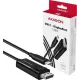 Кабель AXAGON USB Type-C для DisplayPort 1.8m Black (RVC-DPC)