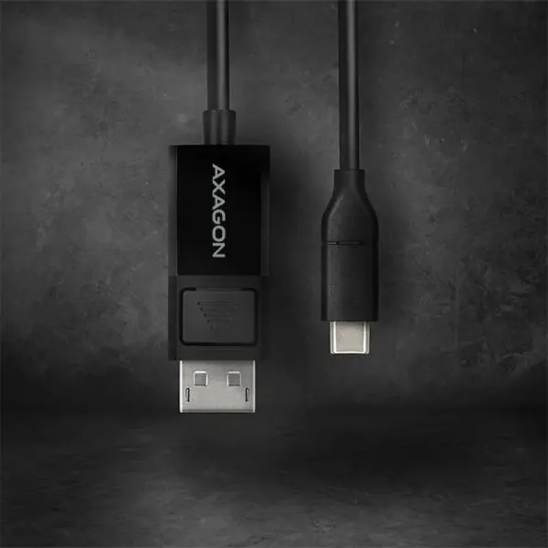 Кабель AXAGON USB Type-C для DisplayPort 1.8m Black (RVC-DPC)