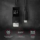 Кабель AXAGON USB Type-C для DisplayPort 1.8m Black (RVC-DPC)
