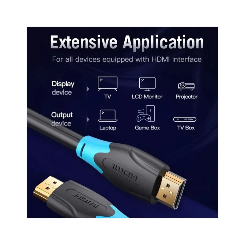 Кабель Vention HDMI to HDMI 30m Black (AACBT)