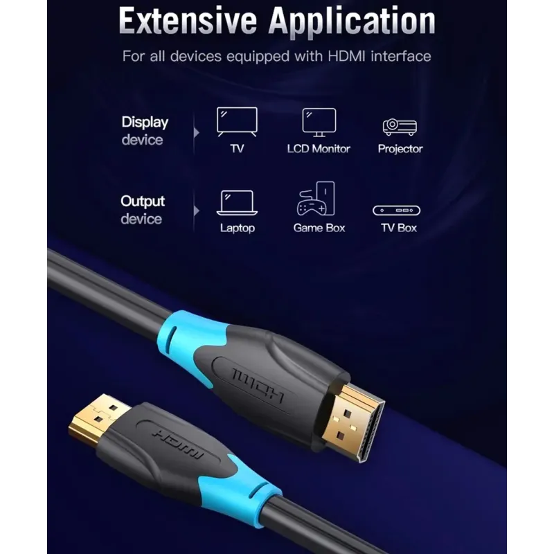 Кабель Vention HDMI to HDMI 15m Black (AACBN)