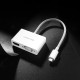Кабель UGREEN USB-C to HDMI/VGA White (30843)