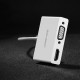 Кабель UGREEN USB-C to HDMI/VGA White (30843)