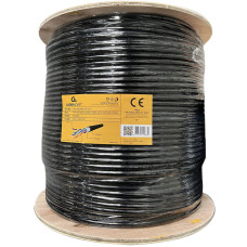 Мережевий кабель Cablexpert UTP Cat.6 2x2x0.56 CU 305m Black (FPC-6004GE-SO-OUT)