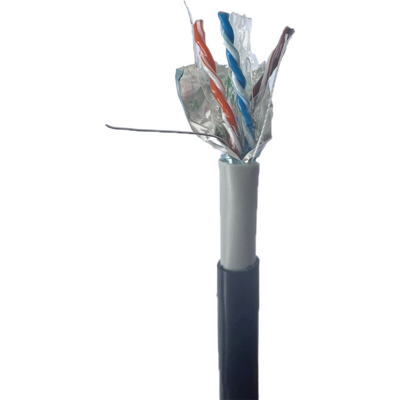 Мережевий кабель Cablexpert UTP Cat.6 2x2x0.56 CU 305m Black (FPC-6004GE-SO-OUT)