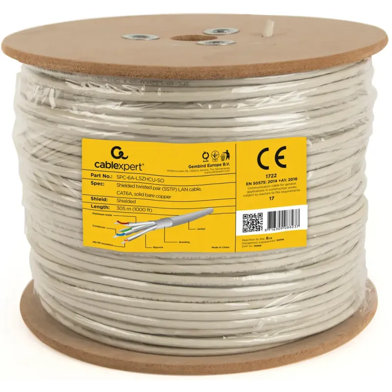 Мережевий кабель Cablexpert SPC-6A-LSZHCU-SO