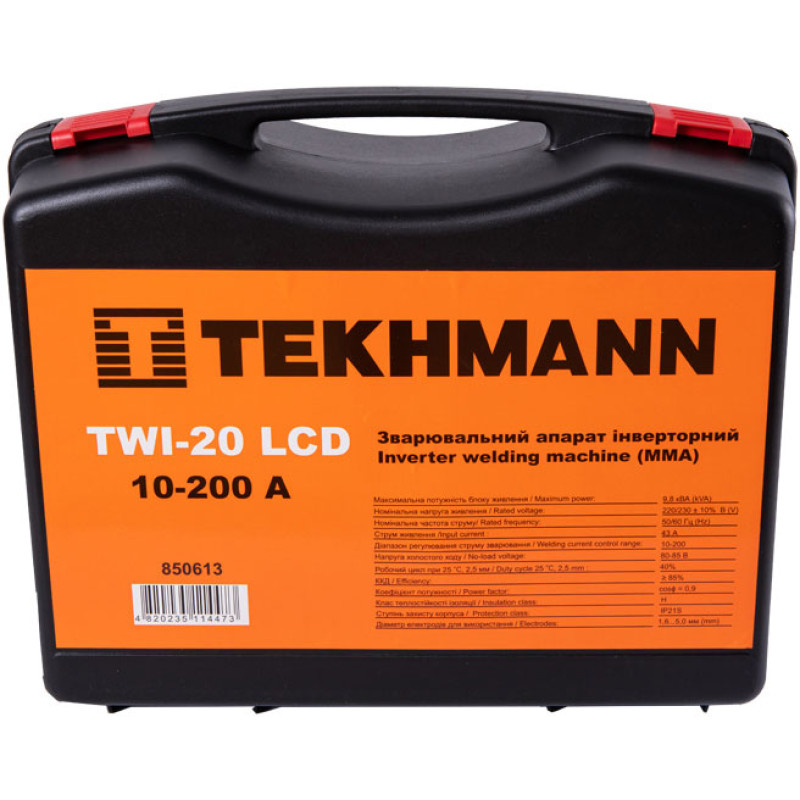 Сварочный аппарат Tekhmann TWI-20 LCD (850613)