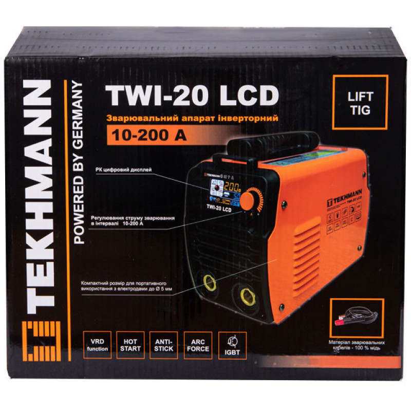 Сварочный аппарат Tekhmann TWI-20 LCD (850613)