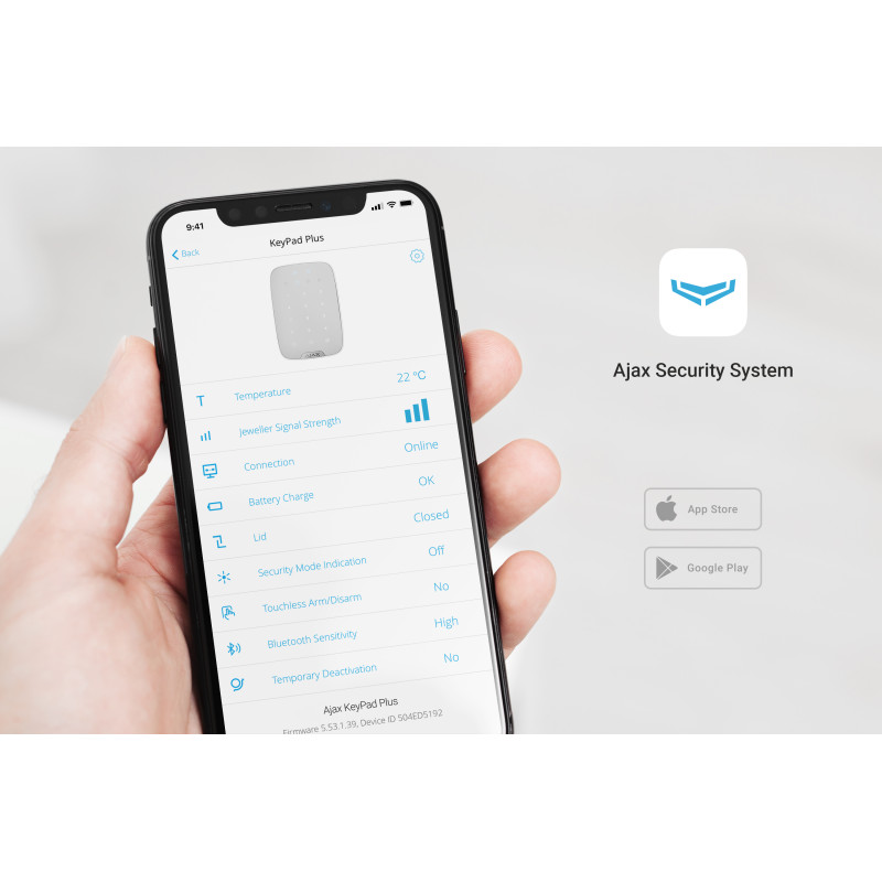 Ajax KeyPad Plus White (000023070)
