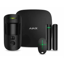 Комплект охранной сигнализации Ajax HDR StarterKit Cam, hub 2, motioncam HDR, doorprotect, spacecontrol, jeweller, бездротовий, чорний (000052842)