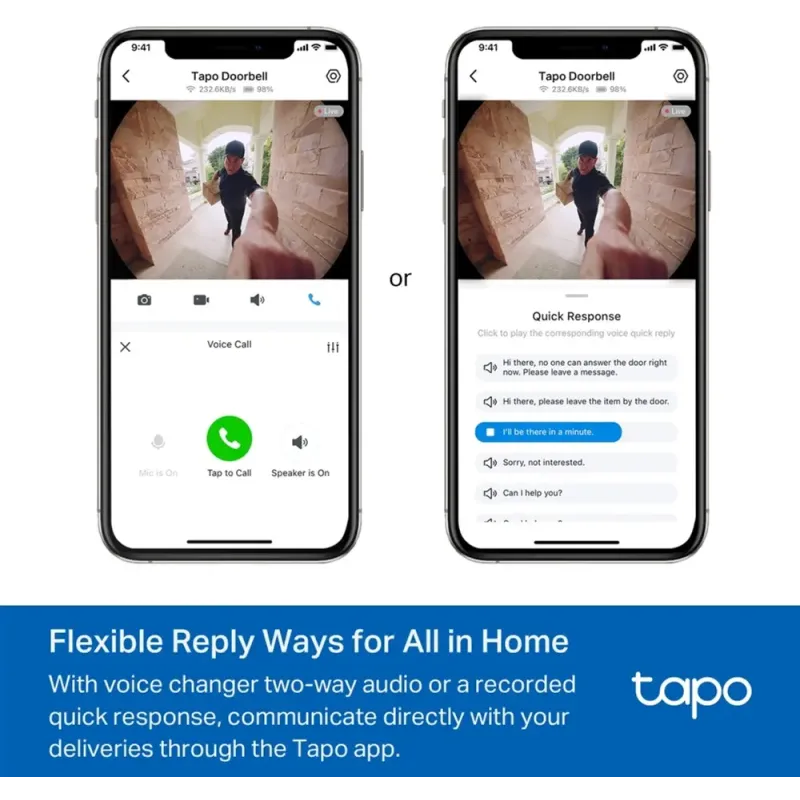 Умный видеозвонок TP-LINK TAPO D235