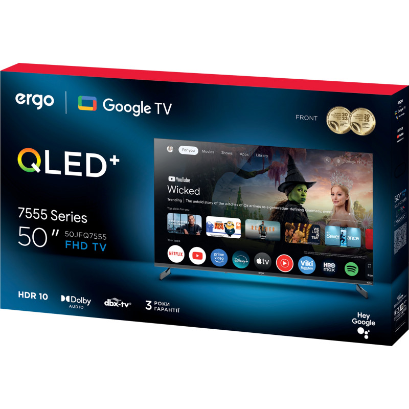 Телевізор Ergo 50JFQ7555