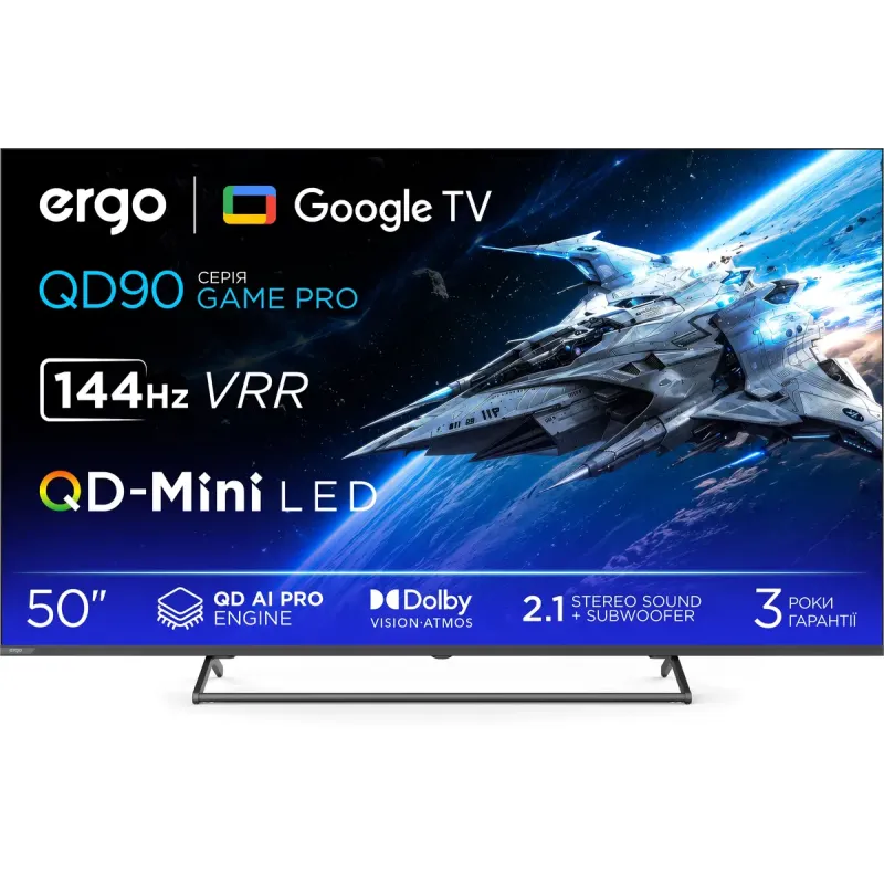 Телевизор Ergo 50MQD90 Game PRO