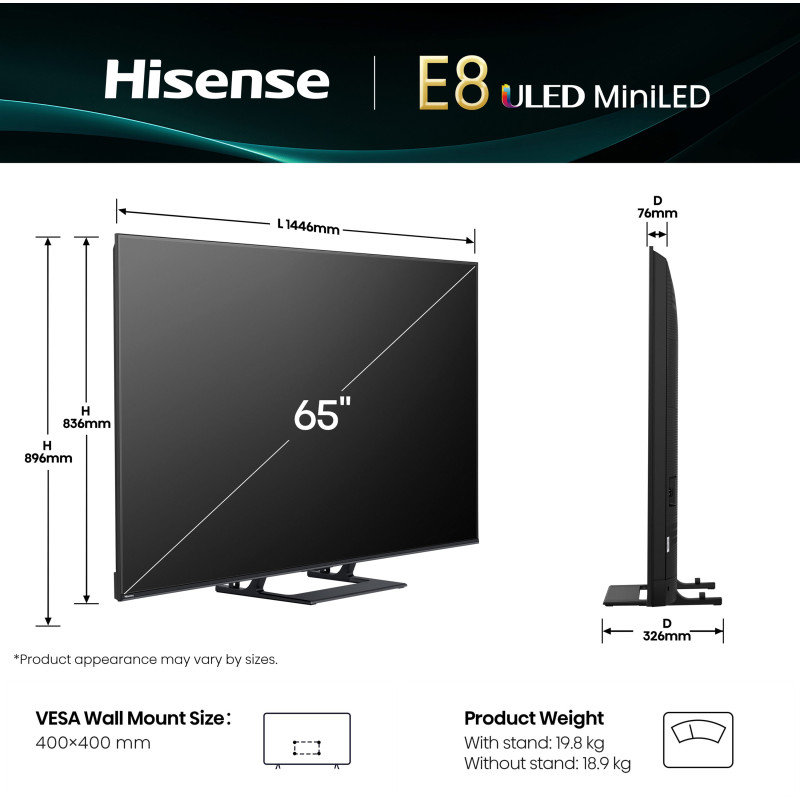 Телевизор HISENSE 65E8Q