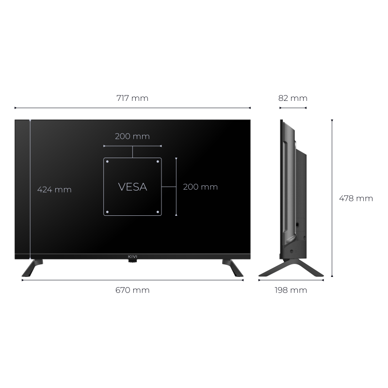 Телевизор KIVI 32H800KB