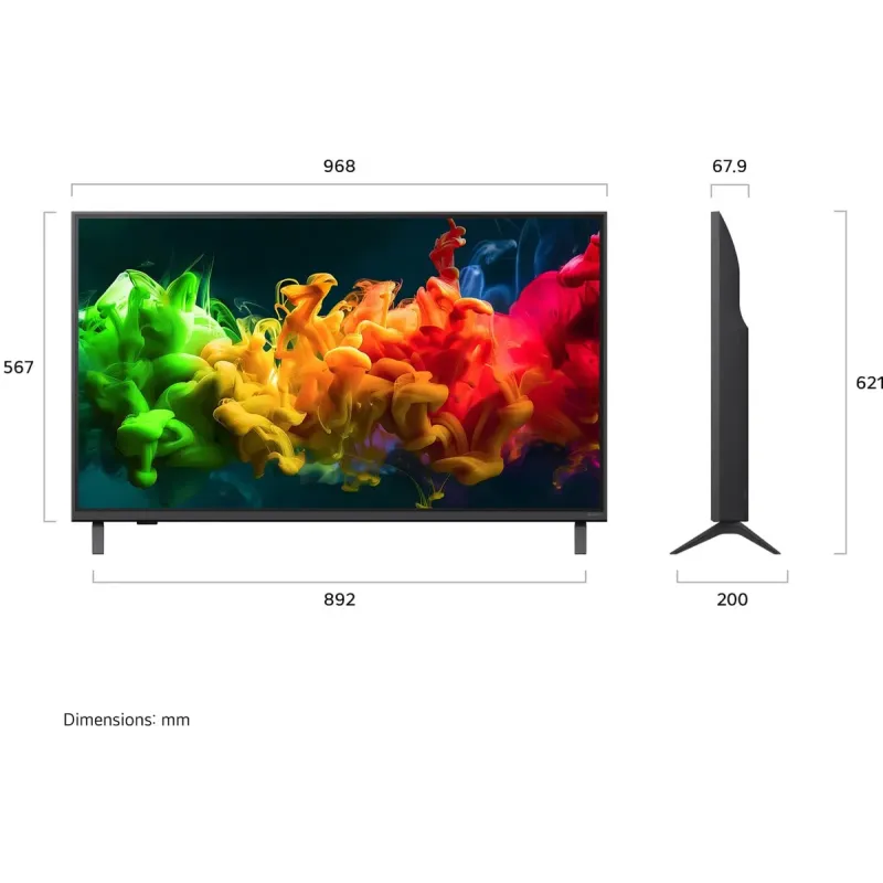 Телевизор LG 43QNED80B6B