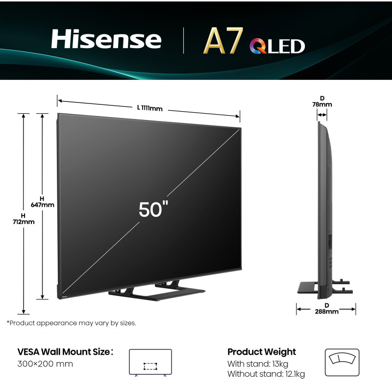 Телевизор Hisense 50A7Q