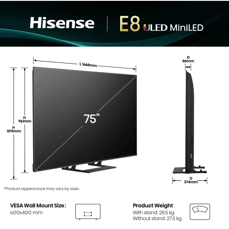 Телевизор Hisense 75E8Q