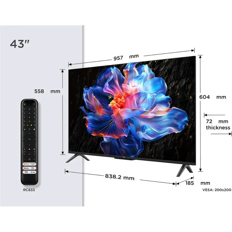 Телевизор TCL 43P6K