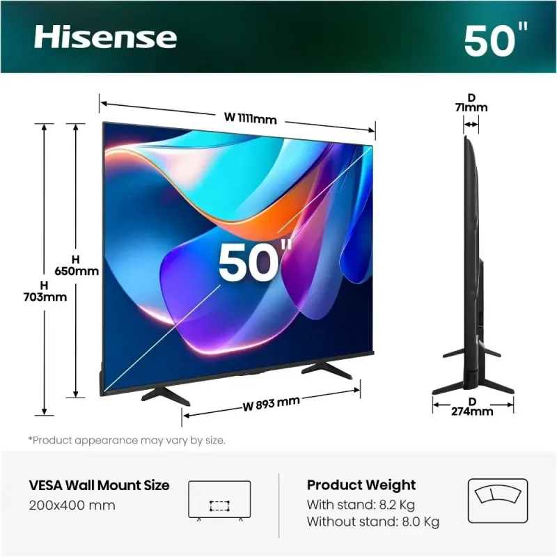 Телевизор Hisense 50A6S