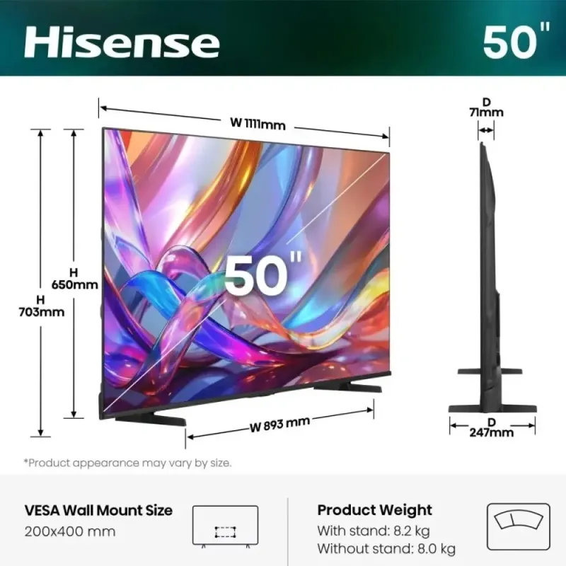 Телевизор Hisense 50E7S
