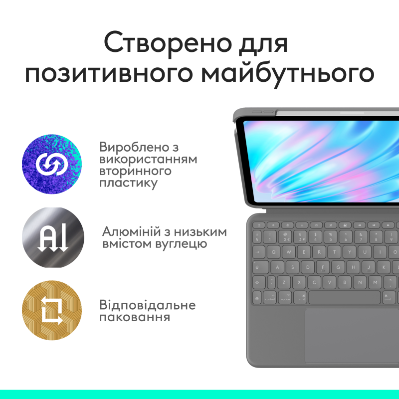 Чохол для планшета Logitech Combo Touch для iPad Air 13