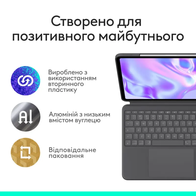 Чохол для планшета Logitech Combo Touch для iPad Pro 13