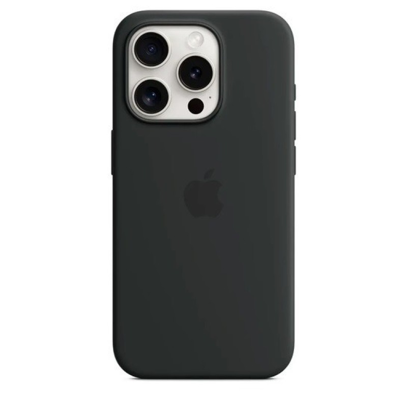 Чехол для смартфона Apple iPhone 15 Pro Max Silicone Case with MagSafe - Black (MT1M3)