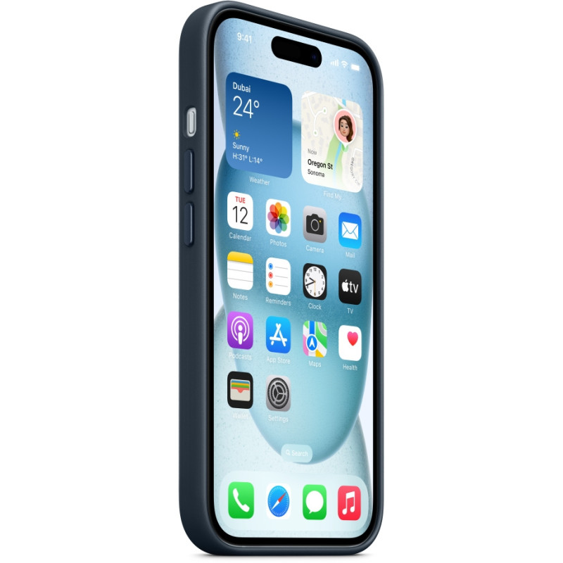 Чохол для смартфона Apple iPhone 15 FineWoven Case with MagSafe - Pacific Blue (MT3G3)