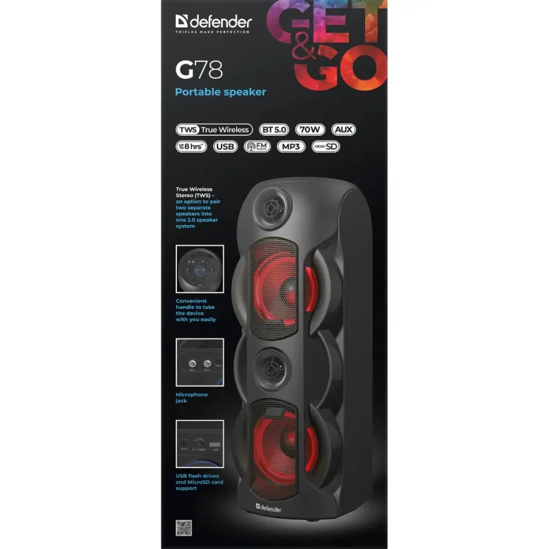 Акустика Defender G78 Black (65178)