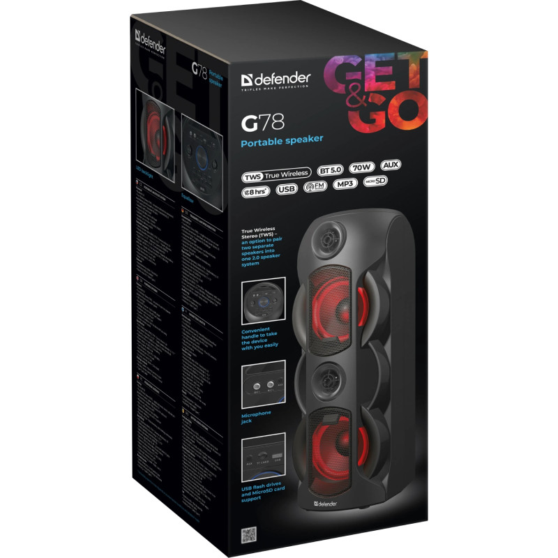 Акустика Defender G78 Black (65178)