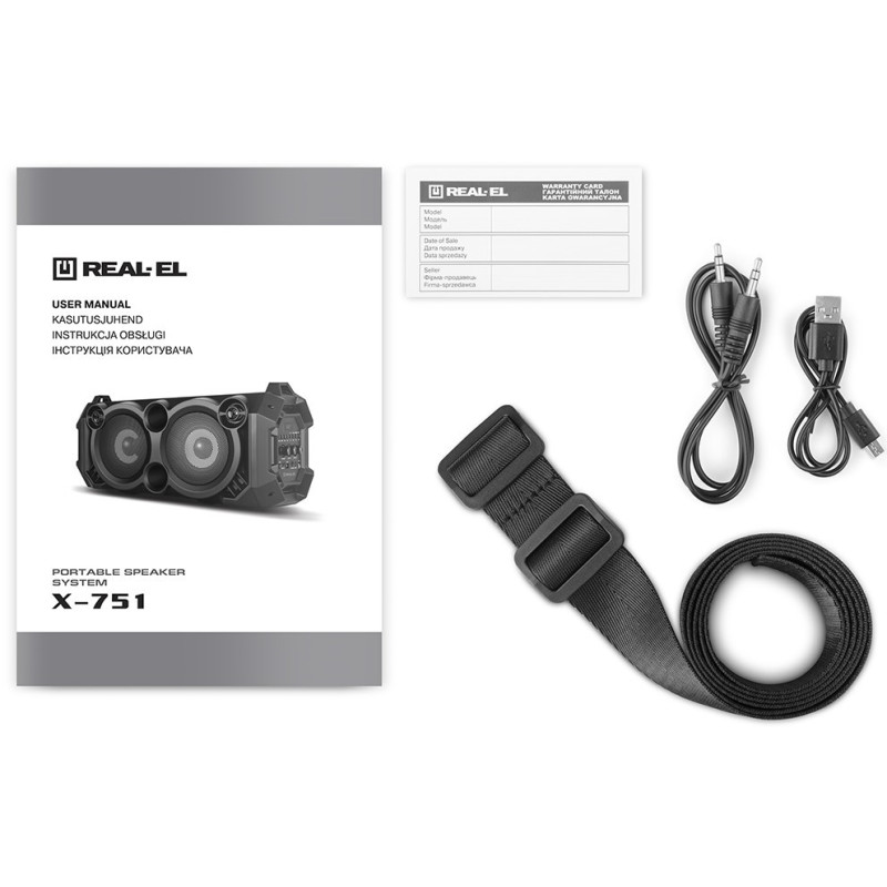 REAL-EL X-751 Black (EL121600017)