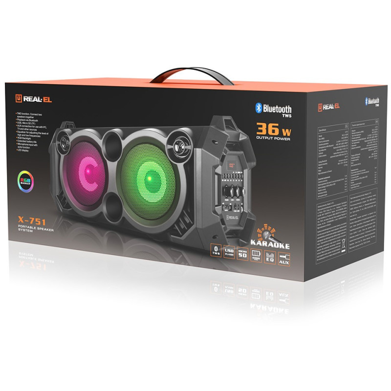 REAL-EL X-751 Black (EL121600017)