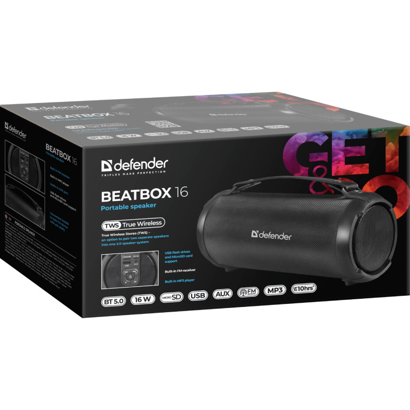 Акустика Defender Beatbox 16 Black (65216)