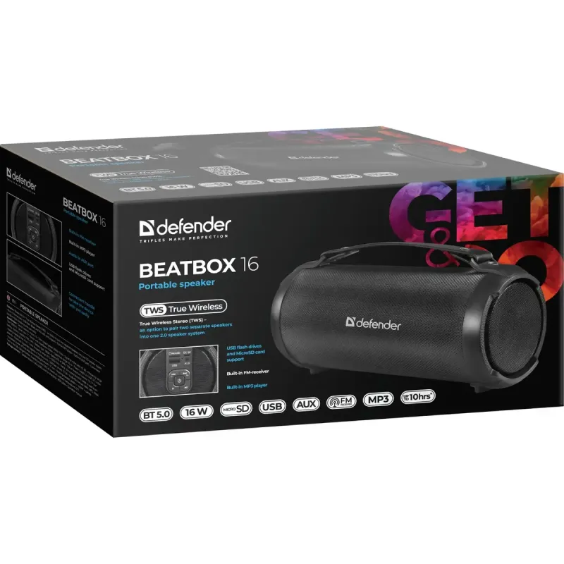 Акустика Defender Beatbox 16 Black (65216)