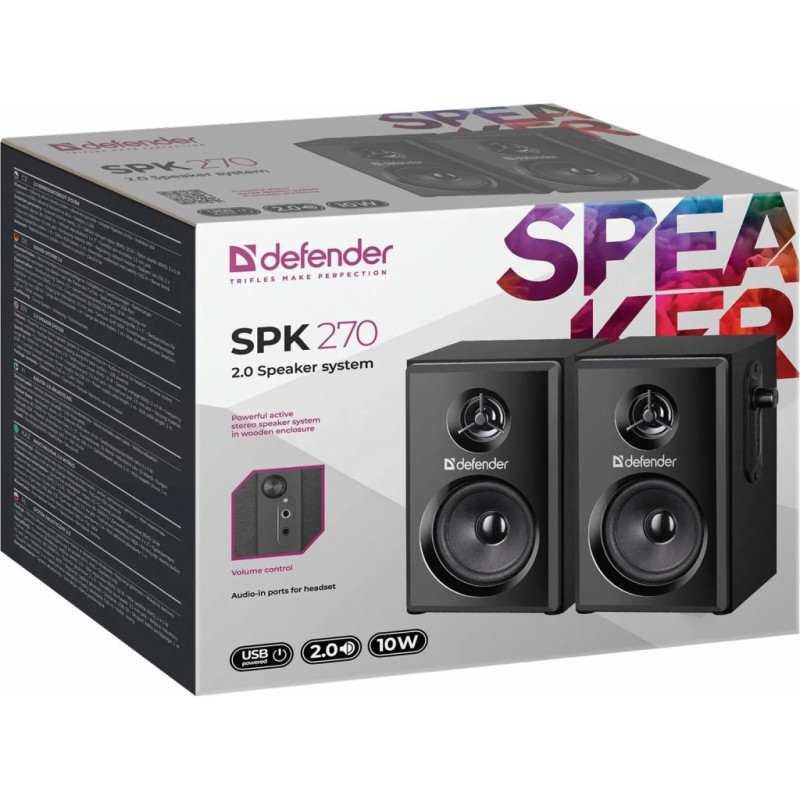 Акустика Defender SPK-270 Black (65270)