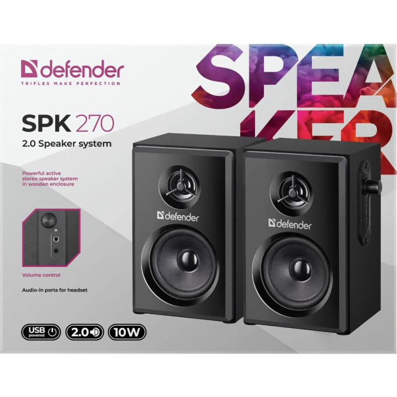 Акустика Defender SPK-270 Black (65270)