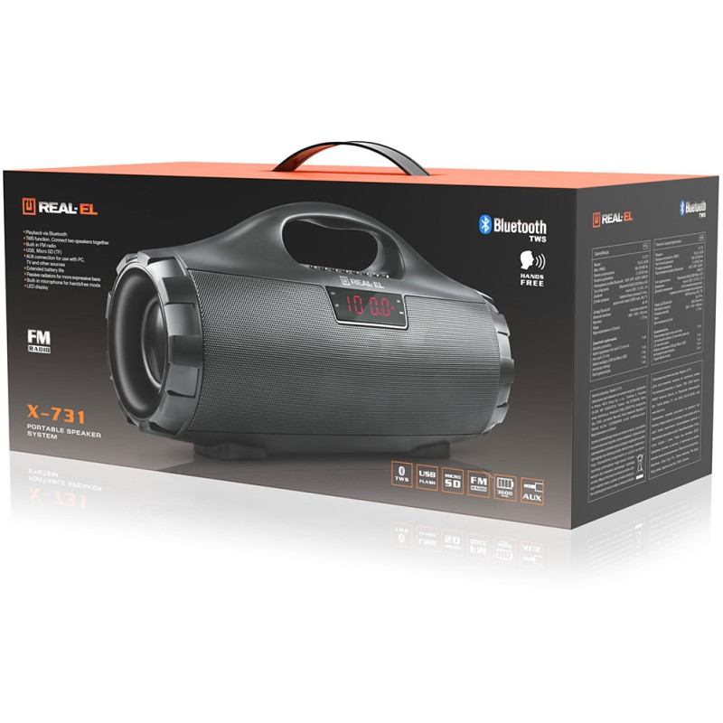 REAL-EL X-731 Black (EL121600015)