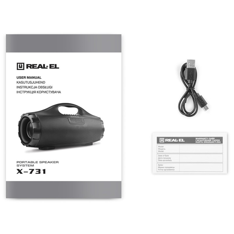 REAL-EL X-731 Black (EL121600015)
