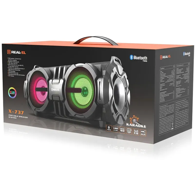Акустика REAL-EL X-737 Black (EL121600016)