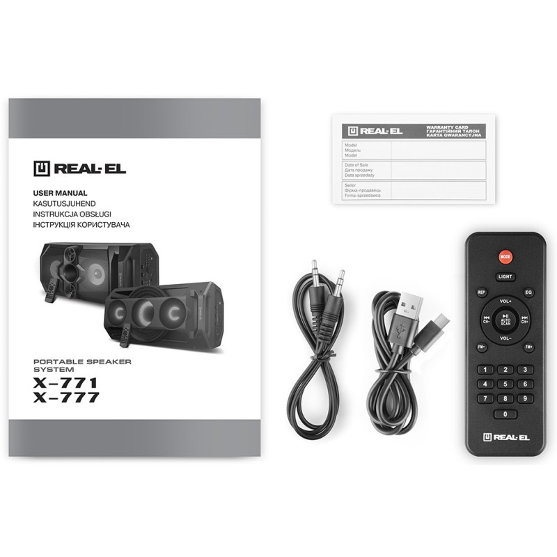 REAL-EL X-771 Black (EL121600018)