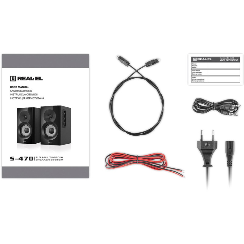 Акустика REAL-EL S-470 Black (EL121200018)
